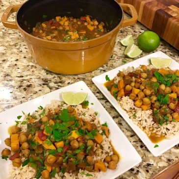 Chickpea & Sweet Potato Coconut Curry