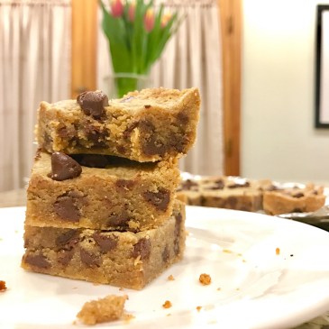 peanut butter chocolate chip blondies