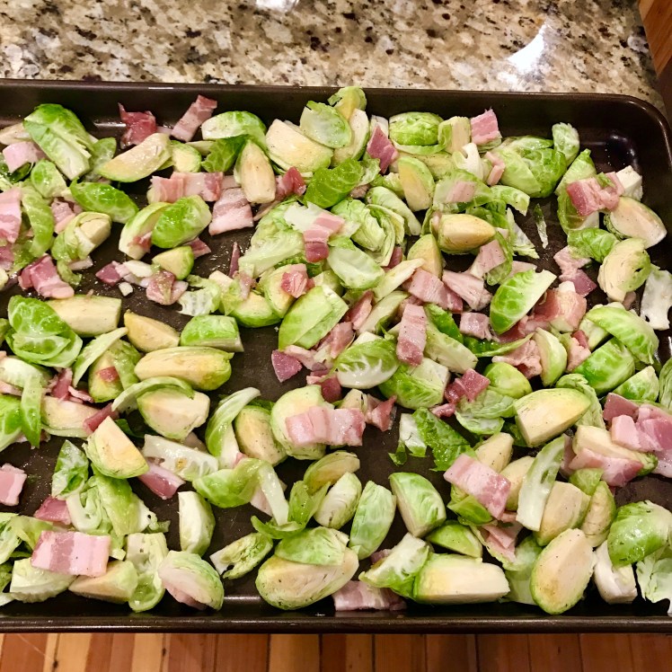 sweet and spicy brussels sprouts