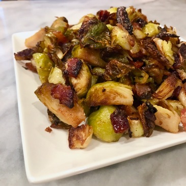 sweet and spicy brussels sprouts