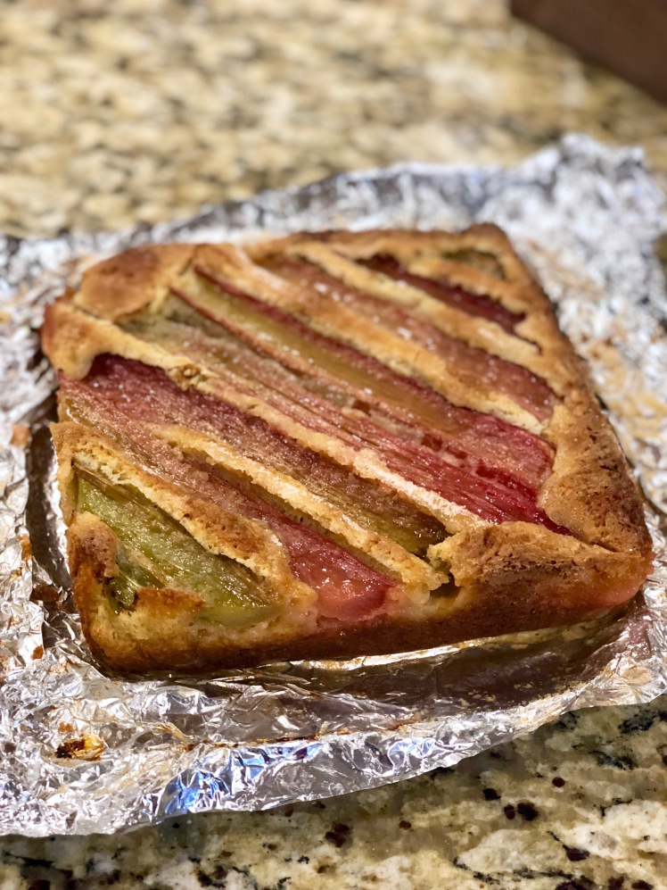 rhubarb breakfast cake