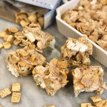 cinnamon square marshmallow treat