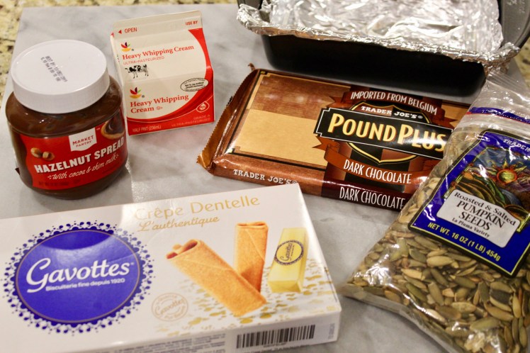 no bake pepita dark chocolate crunch bars