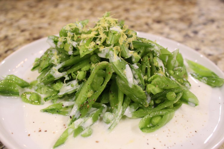sugar snap pea salad
