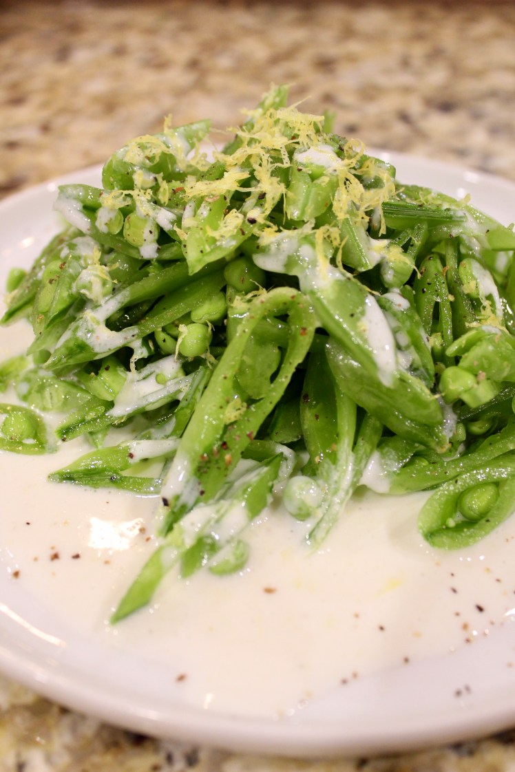 sugar snap pea salad