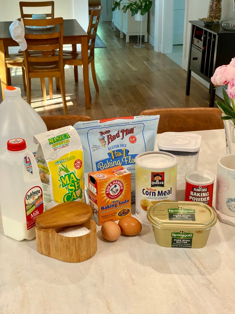 Masa pancakes - gluten-free - ingredients 
